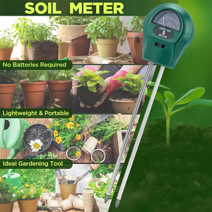 3 trong 1 đất thử nghiệm thử nghiệm kit của độ ẩm pH và ánh sáng độ ẩm đất mét nhà máy cho trong nhà ngoài trời cây làm vườn nông nghiệp - Product Image 3