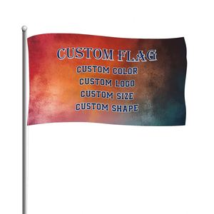 Custom Double Sided 410D Polyester Flags Outdoor Banner Flag Custom Canvas Banner Flag - Product Image 1