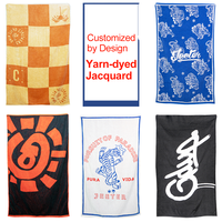 Custom Cotton Jacquard Quick Dry Absorbent Logo Yoga Sports Beach Towel Modern Novelty Manufactured Experts