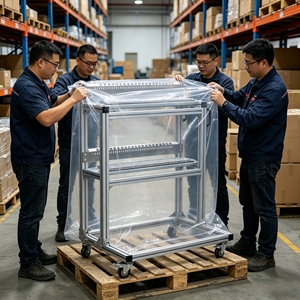 รถเข็นเก็บของแบบมีโครงสร้างสแตนเลสหรืออะลูมิเนียมสำหรับงานหนัก - Product Image 3