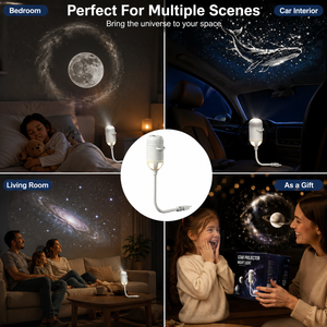 <span class=keywords><strong>Lampe</strong></span> de projection USB Planétarium Galaxie <span class=keywords><strong>Lune</strong></span>, projecteur LED romantique étoilé pour enfants, <span class=keywords><strong>veilleuse</strong></span> d'ambiance pour chambre et voiture - Product Image 5