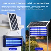 Buitenlamp met zonne-energie, IP65, 6V, muggenverjager & -val voor gebruik in binnenplaats, tuin & fruitteelt