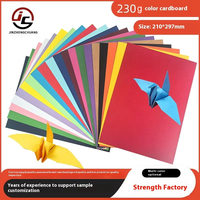 Papier kraft biodégradable double face enduit, en pâte de bois vierge, 230g, 20 couleurs, format A4, personnalisable, offset, vente en gros directe usine chinoise