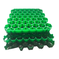 Grilles de pavage en plastique, grille de gravier en HDPE, grille de gazon, pavé, protection de pente, parking, stabilisateur de sol, vert, noir