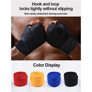 Bandes de poignet de boxe en coton respirant écologiques pour l'entraînement sportif professionnel, protection élastique - Product Image 6