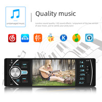 1 Din 4,1 pulgadas BT HD Video Reverse Stereo Car MP5 Player FM Receiver Music Mirror Link Cámara de visión trasera Android Car Radio