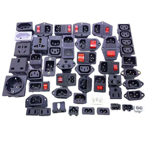 250 V 15A Male Pin AC Power Electrical Socket and <b>Plug</b> <b>with</b> Fuse and 2 Pin/4 Pin Red Light Rocker <b>Switch</b> - Product Image 6