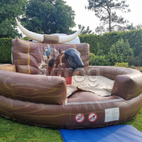 Tapis en PVC de qualité commerciale personnalisé, simulateur de jeu de taureau mécanique gonflable, MOQ 1 pièce