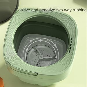Portable <strong>Collapsible</strong> Automatic Electric <strong>Washing</strong> <strong>Machine</strong> with Plastic Tub All-In-One Washer/Dryer for Household Use - Product Image 6