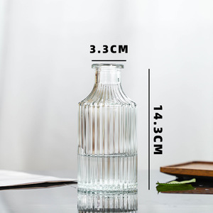 Set di Vasi Vintage in Cristallo Trasparente, Mini Vasi Decorativi <span class=keywords><strong>per</strong></span> Fiori, Stile Antico, Set da 3 o 5 Pezzi - Product Image 2