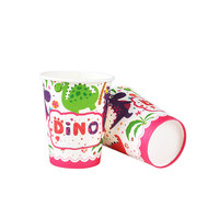 Gobelets jetables biodégradables en papier motif dinosaure, 8 pièces, 9 oz, pour anniversaires et fêtes d'enfants sur le thème des dinosaures - Vente chaude