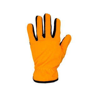 Guantes de trabajo de dedo completo de cuero nobuk duradero rocoso puño elástico transpirable diseño antideslizante reducción de impacto antivibración para - Product Image 1