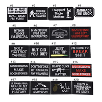 Golf Foxtrot Yankee Funny Tactical Embroidery Iron on Badges Moral Patches