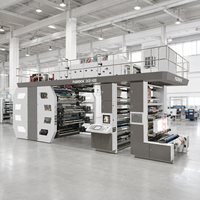 Presse CI 8 couleurs 350 m/min pour sacs de courses, étiquettes de boissons et films d'emballage pour snacks, machine d'impression flexographique pour films plastiques