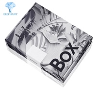 Boîte d'expédition en carton ondulé noir personnalisée pour cadeaux de luxe : chaussures, vêtements, t-shirts, chaussettes, cravates, parfums