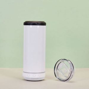 DSY Gobelet Isotherme Électronique 4-en-1 en Acier Inoxydable 16oz avec Haut-parleur Musical Sans Fil à Chargement USB et Design par Sublimation - Product Image 1