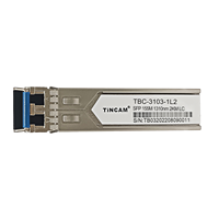 Modul Optik SFP TINCAM Factory 155Mbps Berkualitas Tinggi 1310nm 2km MM SM Simplex Dual-fiber Transceiver Konektor LC CE ROHS FCC