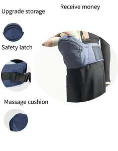 Custom High Quality Travel Baby Carrier Longbow Bowprotective Hip Seat Ergonomic Waist Carrier Bowborns Safety Baby Wrap Carrier