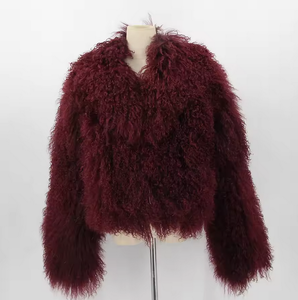 Новинка: винтажная куртка из натурального меха ламбы (Монголия) - Product Image 5