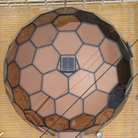 Dôme géodésique d'hôtel de glamping de tente de dôme de maison de verre trempé extérieur avec le cadre hexagonal d'alliage d'aluminium