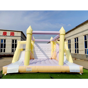 <span class=keywords><strong>Castillo</strong></span> Inflable Macaron con Toboganes Dobles, Brincolín Comercial <span class=keywords><strong>para</strong></span> Alquiler en Bodas y Fiestas de Cumpleaños - Product Image 1