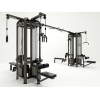 Machine de musculation multifonctionnelle 8 stations pour entraînement complet du corps et renforcement musculaire