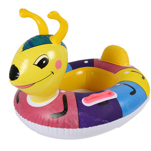 Gran oferta 2024, anillos de natación inflables para niños, asiento de Pvc, Animal de dibujos animados, anillo de asiento para bañera de bebé - Product Image 6