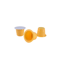 Capsules de café vides en PLA personnalisées biodégradables compostables non toxiques avec autocollants