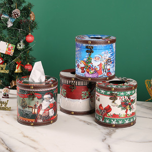 Boîte à mouchoirs de Noël Master Gu, design bonhomme de neige carré, boîte de rangement décorative pour salon - Product Image 3