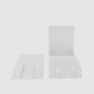 Caja de Regalo de Papel con Cierre Magnético de Color Blanco de Lujo Personalizada con Lámina Dorada y Muestra Gratuita, Servicio 24h para Empaque de Cosméticos - Product Image 2