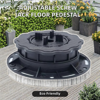 Support de sol réglable en plastique à vis moderne, très vendu, pour hôtels, appartements et accessoires de revêtement de sol