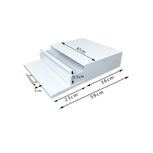 Étagère extensible à 2 niveaux, organisateur de placard coulissant, support de micro-ondes réglable pour cuisine, étagère à épices avec tiroir coulissant - Product Image 2