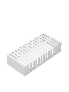 Freistehender Beweglicher Holzfliesen- und Holzmaserung-Ziegelmuster-Präsentationsständer mit 4 Regalen - Product Image 5