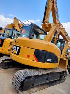 Excavadora de orugas Caterpillar CAT308D CR de segunda mano, compacta, sin cola, con motor Mitsubishi, bomba Rexroth, multifuncional, usada. - Product Image 4