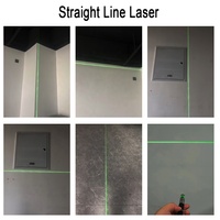 Stylo pointeur laser vert et rouge de type C avec ligne laser en alliage d'aluminium