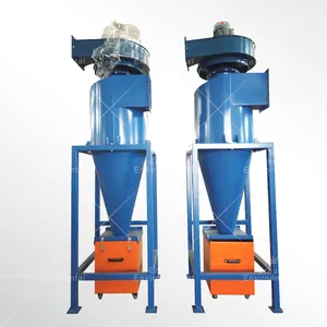Barrel top adapter with flexible connection dust collector for woodworking cyclone