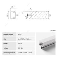 Éclairage LED à économie d'énergie 12W/18W pour hôtels, panneaux lumineux intérieurs, blanc chaud 3500K, IRC 90, DC 12V, durée de vie 50000 heures