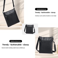 Sac à dos mini en cuir véritable printemps 2025, sacoche bandoulière homme en cuir pleine fleur, pochette téléphone aspect premium avec coutures soignées