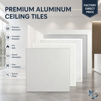 Panneau suspendu en aluminium perforé 600x600, insonorisé, ignifuge, étanche, avec film de protection, pour bureaux et hôpitaux