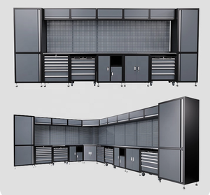 Lemari Perkakas Kombinasi Baja Besar CYD & Meja Kerja Bengkel/Garasi dengan Desain Modern Konstruksi Buatan Tangan Keamanan Kunci - Product Image 1