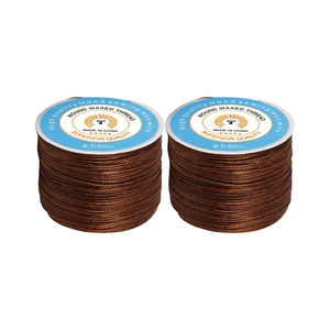 Fil ciré rond 100% polyester, 0,6 mm, 70 m, 150D/16, 35 couleurs en stock, petit <span class=keywords><strong>bobine</strong></span>, prix usine, pour couture à la main du cuir - Product Image 2
