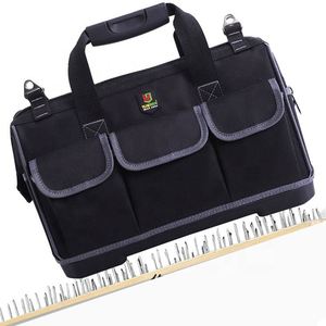 Oxford Durable 8 Inner Electrician Tote Carrier Tool Bag With Big Mouth and Shoulder Strap - Product Image 2