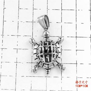 Colliers en acier inoxydable 316L avec pendentifs animaux 3D mignons en forme de tortue pour femmes et hommes, vente directe d'usine - Product Image 4