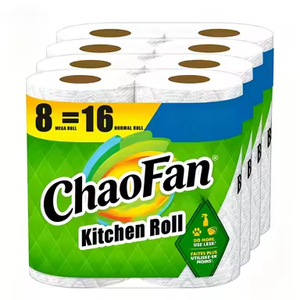 Embossed Soft Eco-Friendly Washable 1 Ply <b>Kitchen</b> <b>Paper</b> Towels Heavy Duty Disposable Rolls Oil Water Absorbent Home Use - Product Image 1