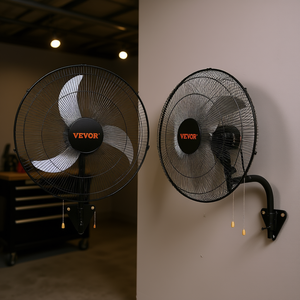 Ventilador de Pared Vevor de 18 Pulgadas, 3 Velocidades, Oscilante, Metálico, Industrial, Comercial, para Uso en Interiores - Product Image 2