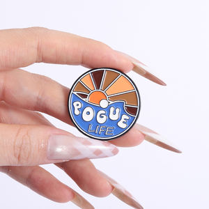 Banques extérieures <span class=keywords><strong>paradis</strong></span> sur terre épingles en émail Pogue vie Outerbanks plage forêt paysage naturel broches revers Badge bijoux cadeaux - Product Image 4