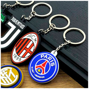 ヨーロッパチームロゴサッカーギフトキーホルダーペンダントPVC（ブラジル、アルゼンチン、イタリア、ポルトガル、フランス、オランダ用） - Product Image 5
