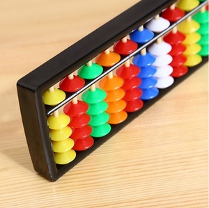 Recién llegado, 13 Columnas, portátil, plástico, ábaco, aritmética, <span class=keywords><strong>Soroban</strong></span>, herramienta de cálculo con Color - Product Image 4