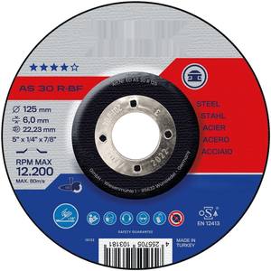 Disco abrasivo portatile di qualità, diametro 30 cm, per smerigliare metallo e altri materiali duri. Ideale per lavori di - Product Image 1