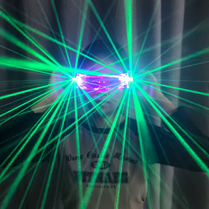 Gafas verdes láser, escudo transparente, gafas luminosas para espectáculos, accesorios para escenario de baile - Product Image 3